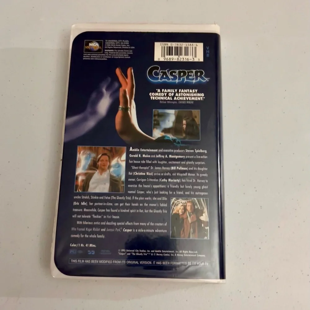 MCA Universal Casper VHS Movie 82316